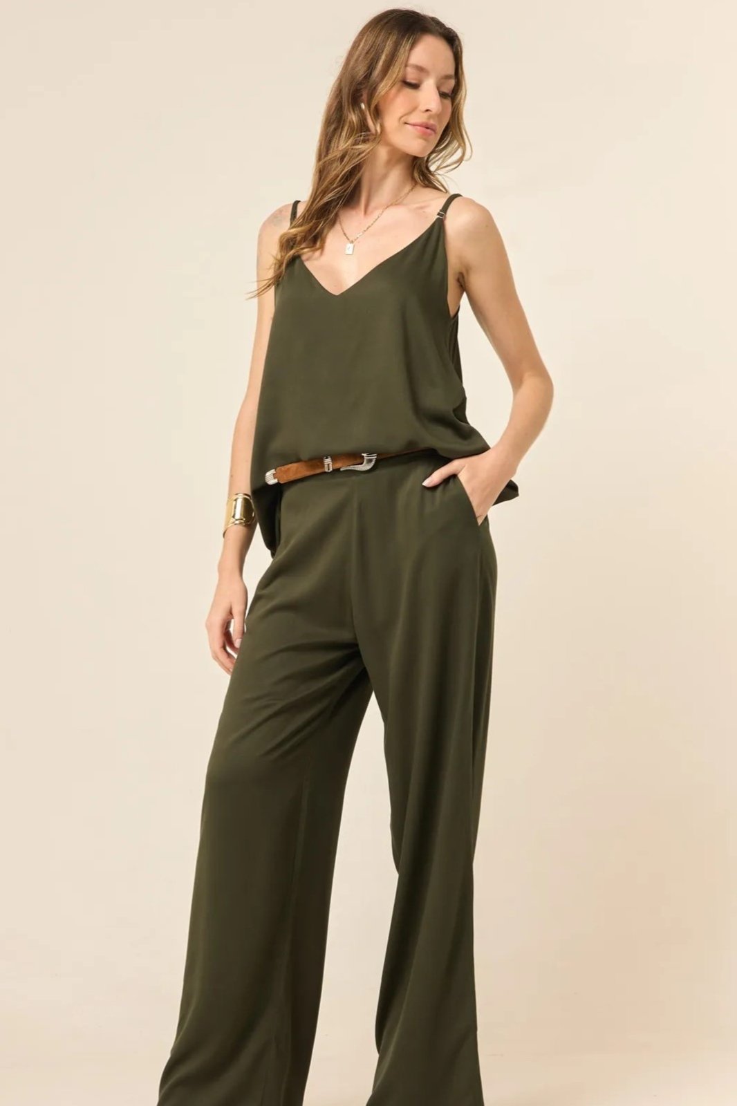 Conjunto Feminino Marilia Caimento Leve Easy Chic Verde Cacto
