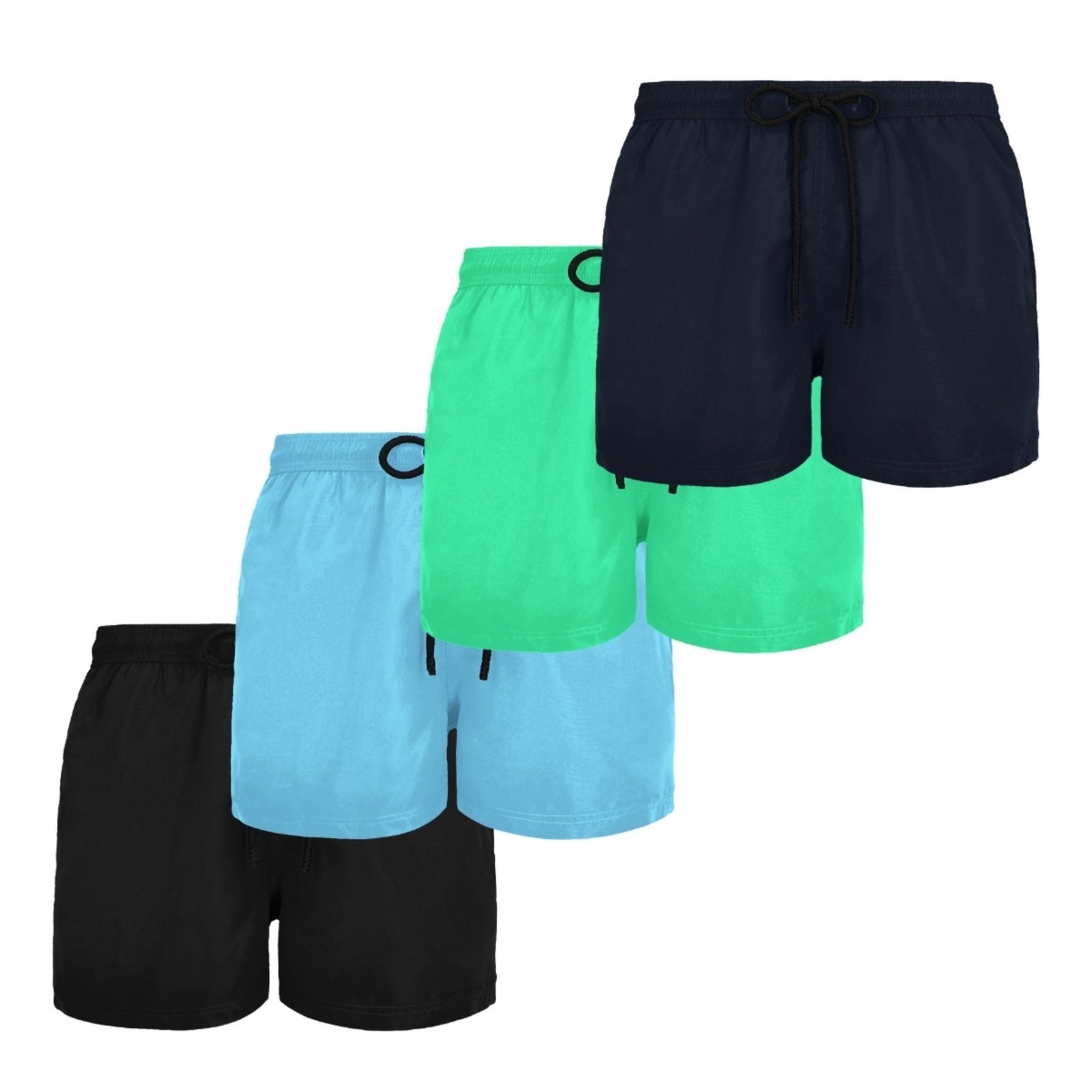 Kit 4 Short Bermuda Masculina Plus Size Moda Praia Calor Verão G1 G2 G3 Liso