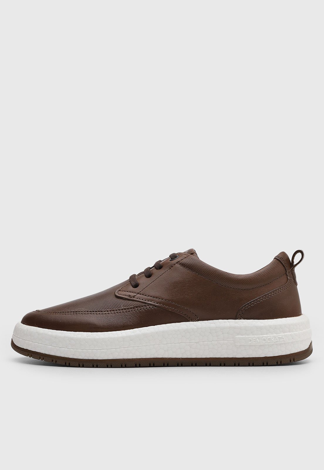 Tênis de Couro Masculino Democrata Drake Pulse Marrom