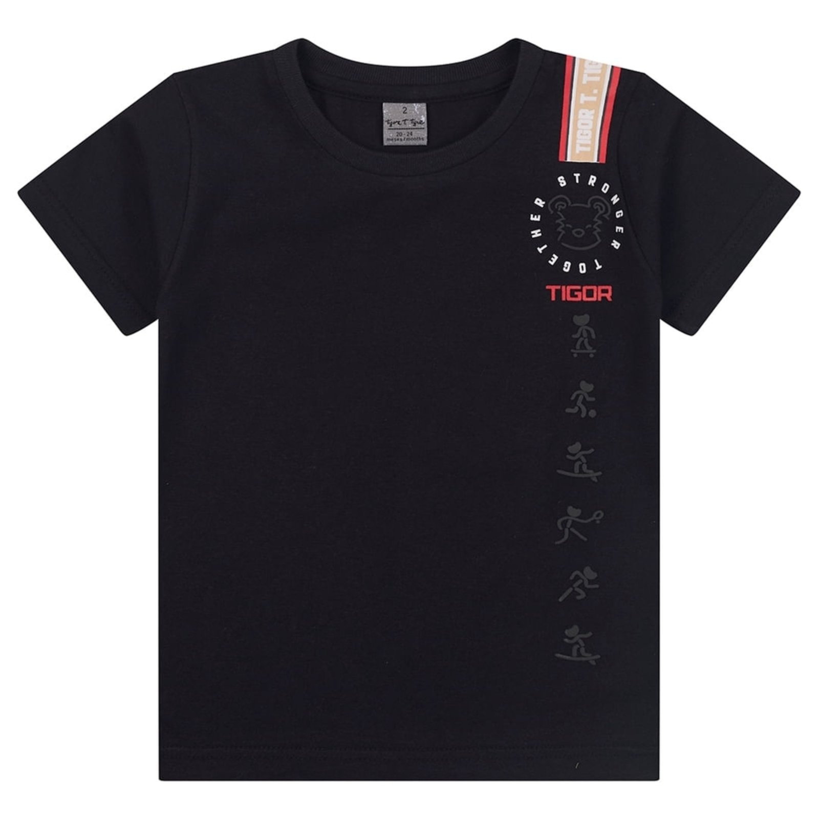 Infantil - Camiseta Manga Curta Masculina Tigor T. Tigre