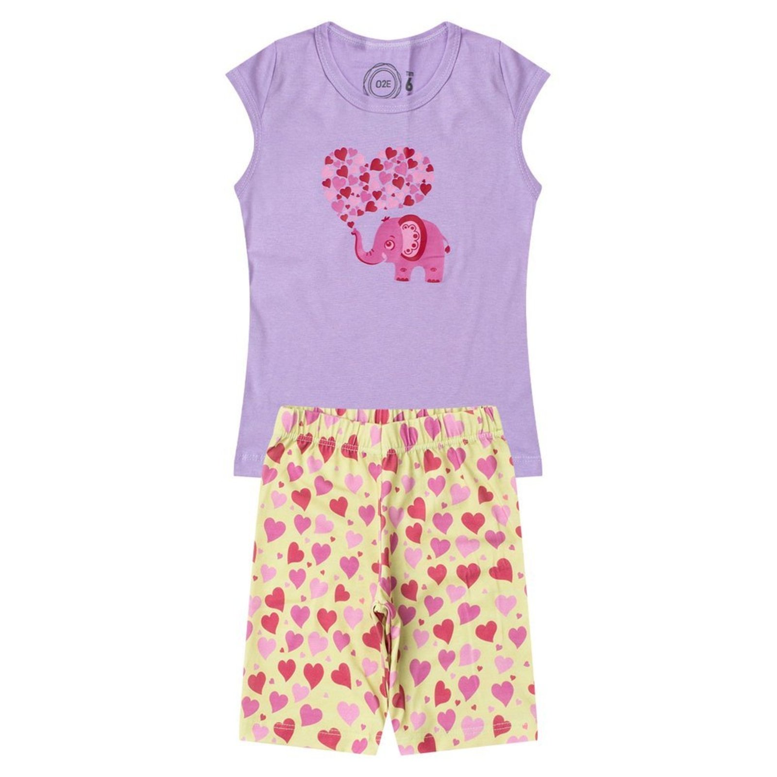 Infantil - Conjunto Menina Elefante Verão