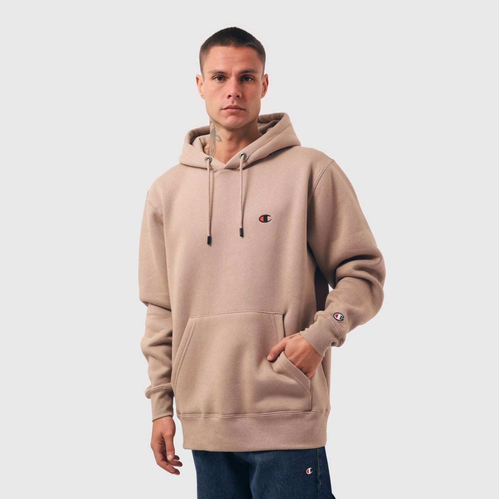 MOLETOM CANGURU CHAMPION LIFE SUPERFLEECE LOGO C EMB