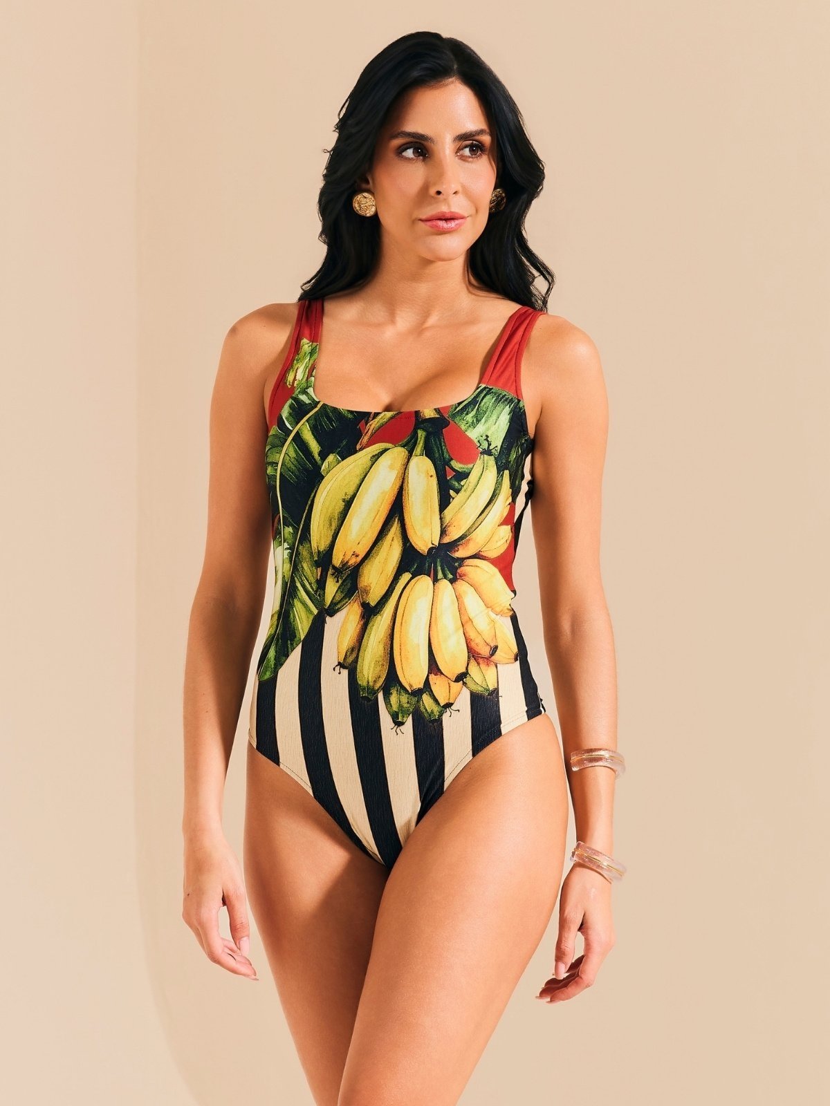 Maiô Básico Quadrado Banana Mood MA1960BQ