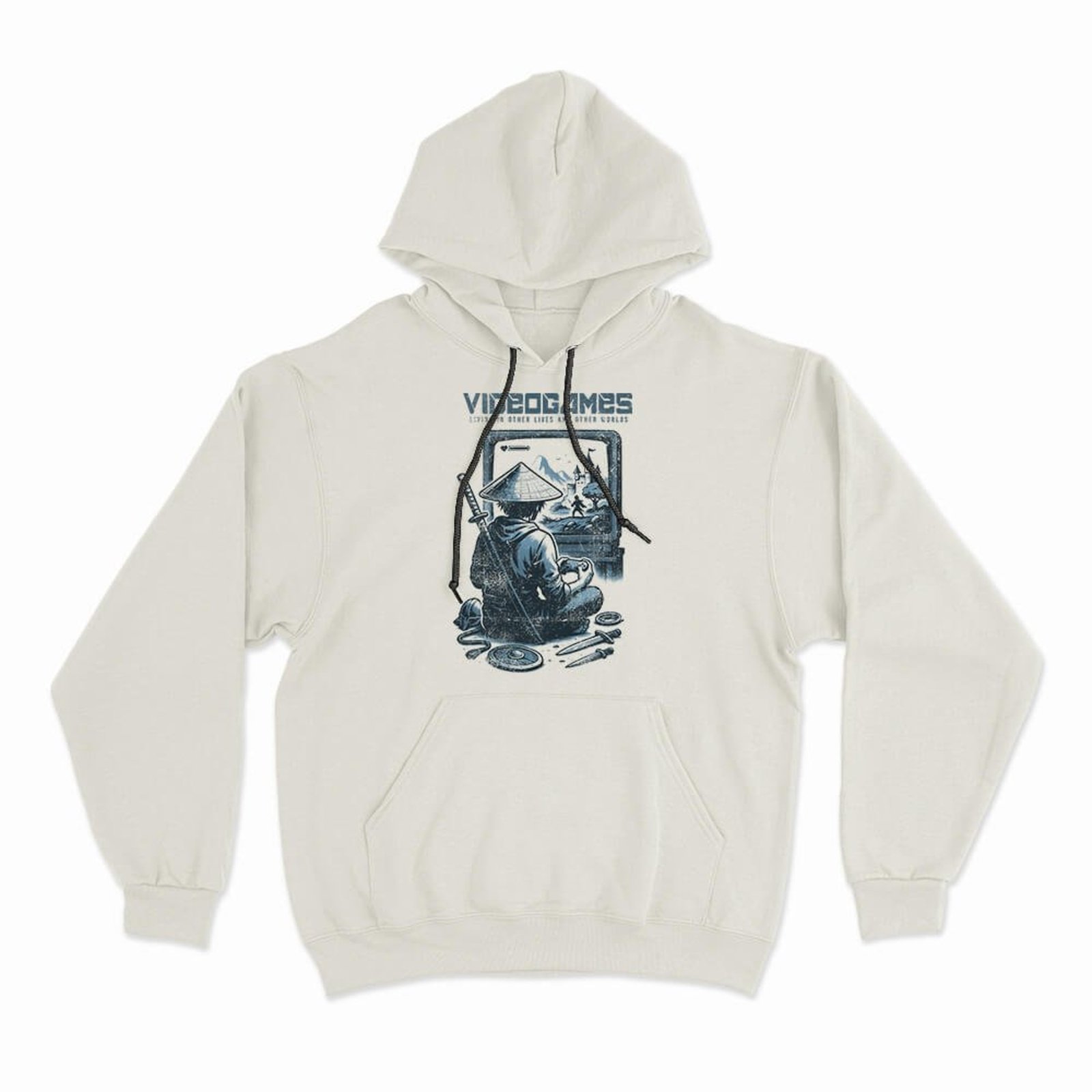 Moletom Com Capuz Other Lives And Other Worlds - Off White - Casual - Studio Geek