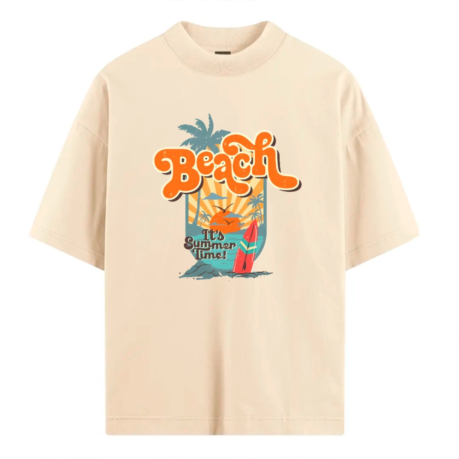 Vista 2 Camiseta Ousy Básica Beach Summer Unissex Off White off-white white ousy off-white white