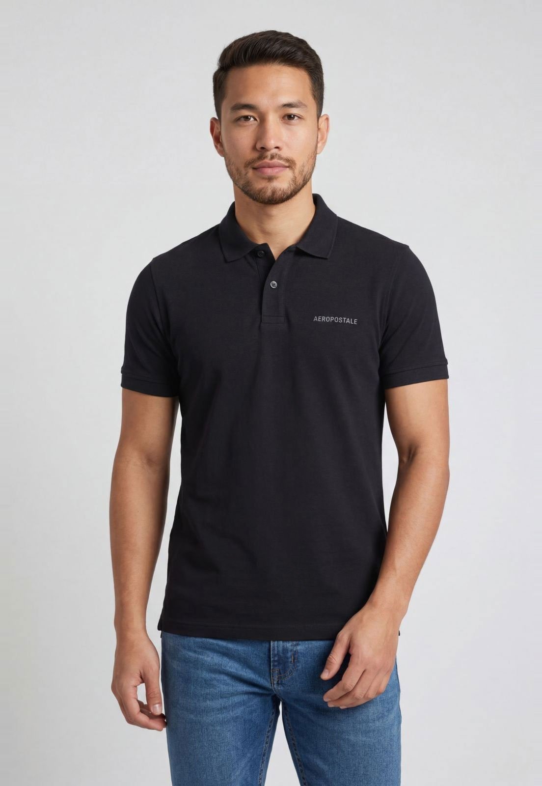 Polo Masculina Aeropostale Clássica Azul-Marinho