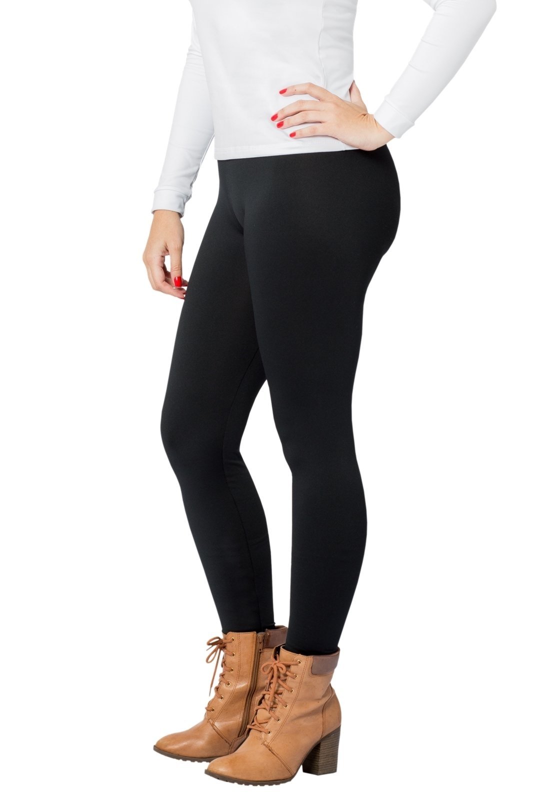 Calça Térmica RT Frio Extremo Feminina Segunda Pele 250g Peluciada com Fleece Inverno Viagem Neve Moto Esportes Outdoor Preto