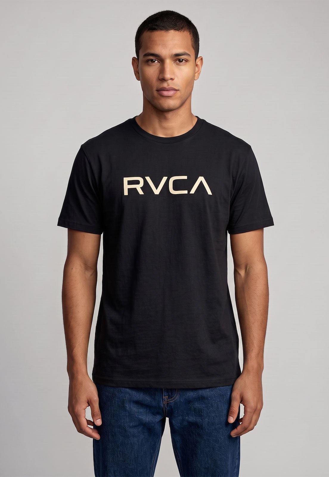 Camiseta Masculina RVCA Big Logo Preta