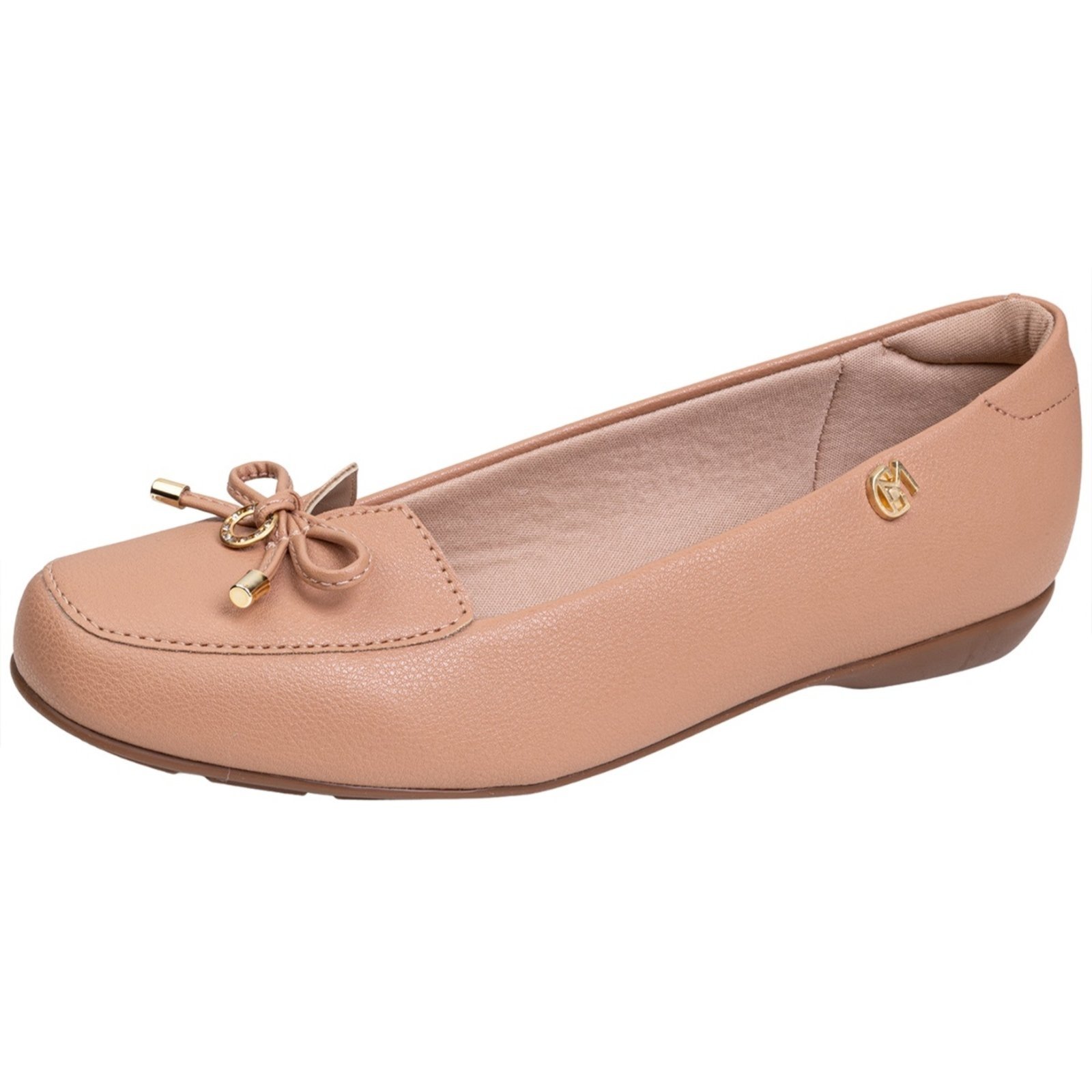 Vista 2 Sapatinha Mocassim Nature Modare Angipé nude Angipé nude