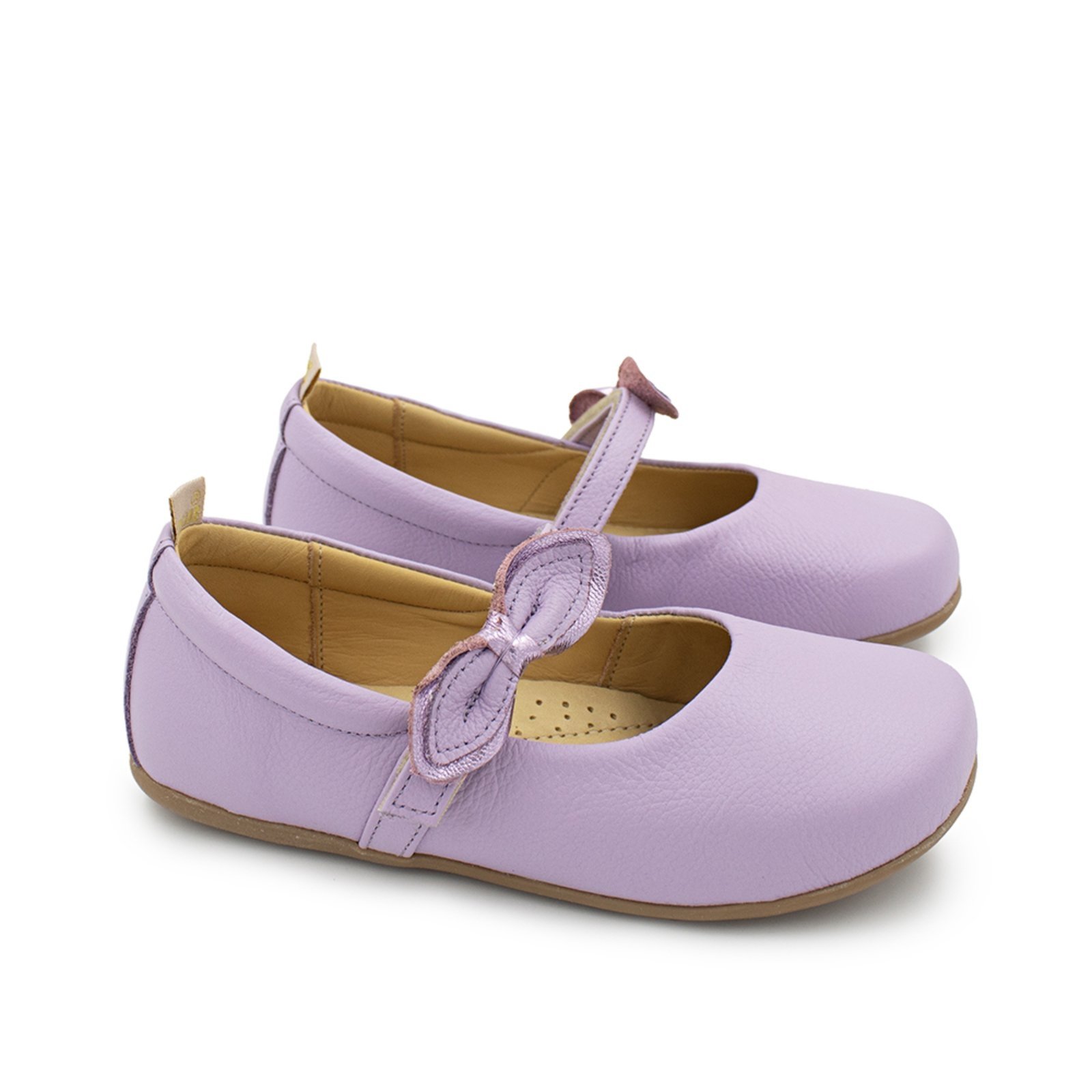 Vista 2 Infantil - Sapatilha Menina Blue Lucia Couro Lilas Blue Infantis Blue Infantis lilás blue