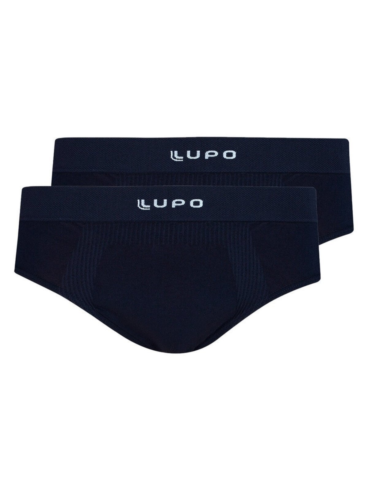 Kit com 2 Cuecas Slip Lupo 681-001 Preto