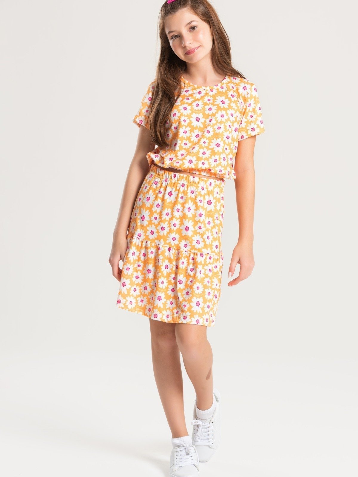 Vista 3 Infantil - Conjunto Platinum Encanto Das Flores PLATINUM KIDS laranja PLATINUM KIDS laranja