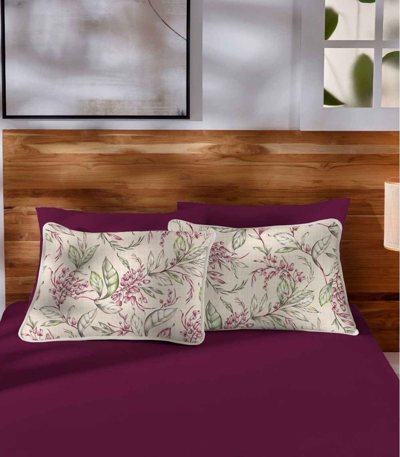 Jogo de Cama Casal Estampado 3pçs Vivaldi Rosa