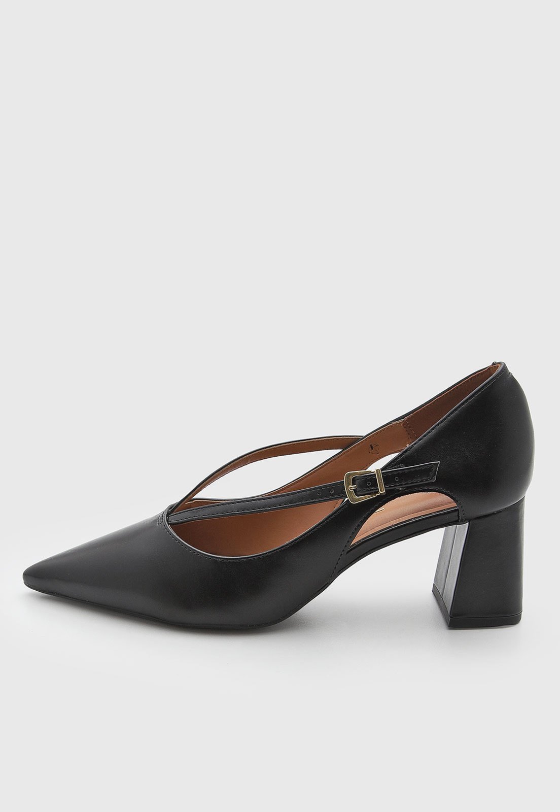 Scarpin Feminino Vizzano Salto Médio Preto