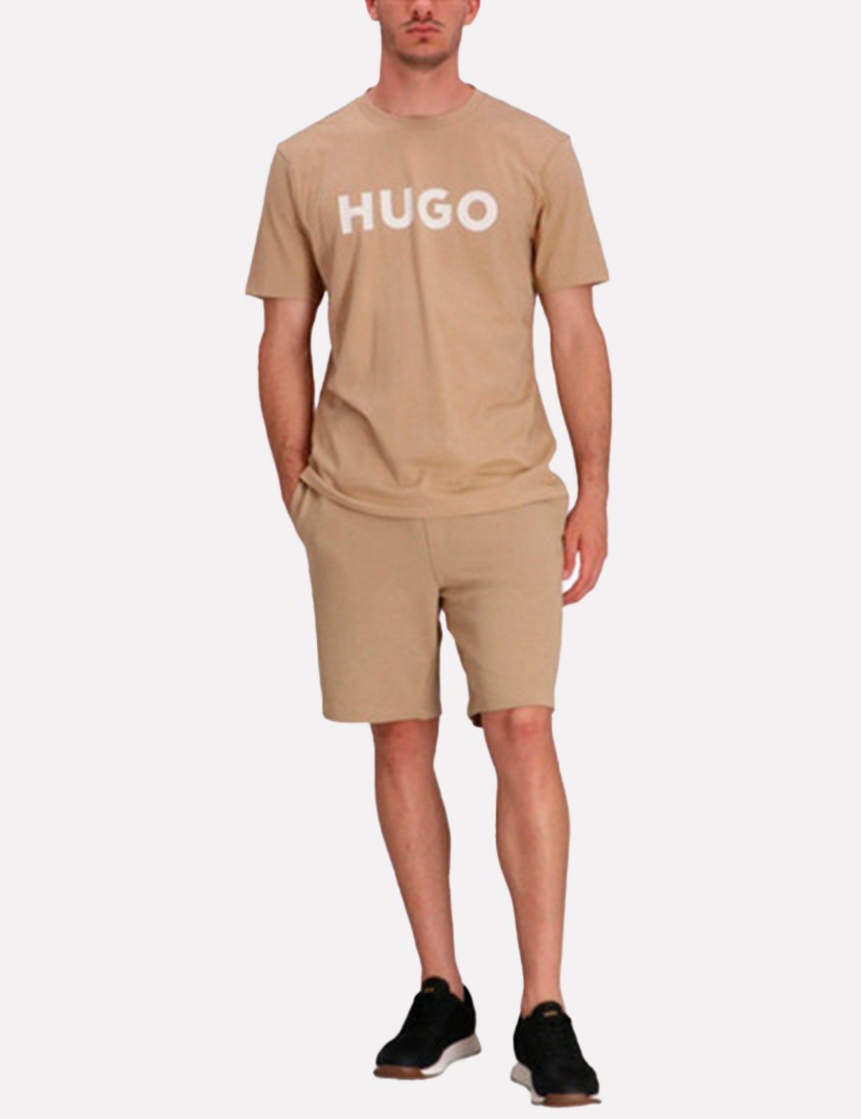 Camiseta Hugo Boss Masculina Regular Dulivio 269 Areia