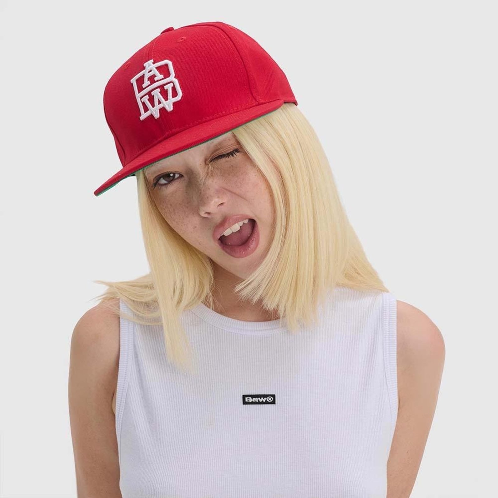 Boné Fitted Baw Field Vermelho