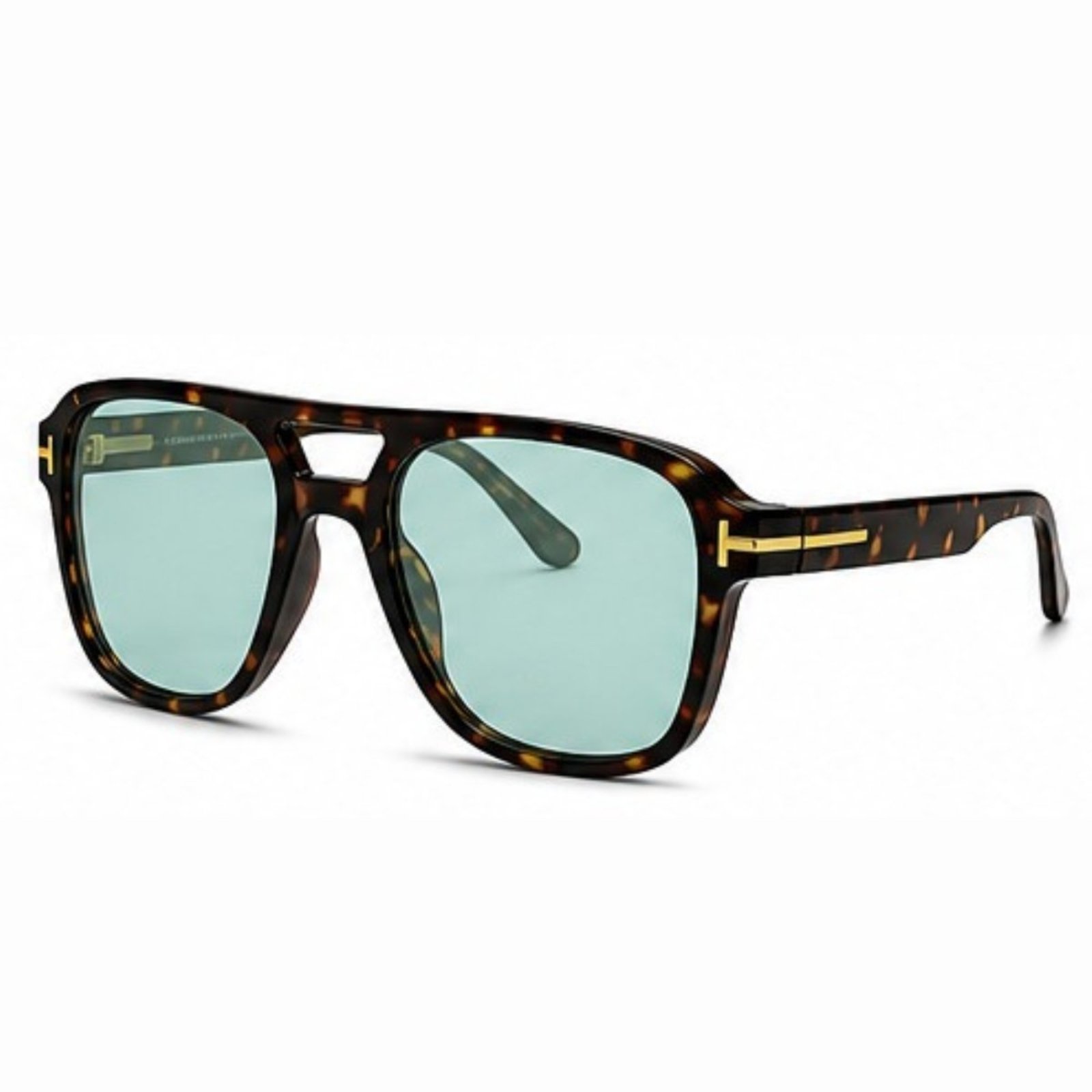 Óculos de Sol Masculino e Feminino Aviador Quadrado Marrom
