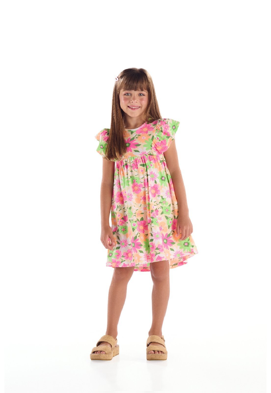 Infantil - Vestido Cotton Quimby Rosa