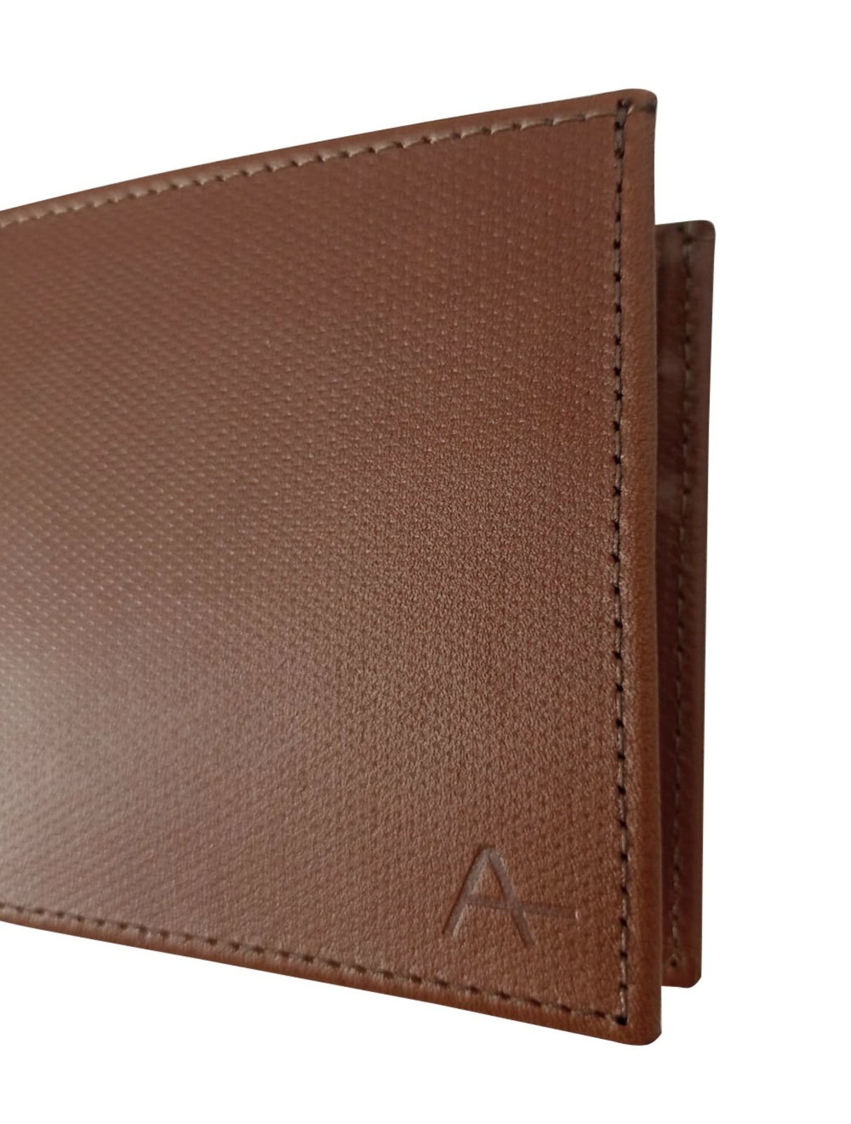 Vista 3 Carteira Aramis Masculina Couro Microprint Brass Caramelo caramelo brass Aramis caramelo brass