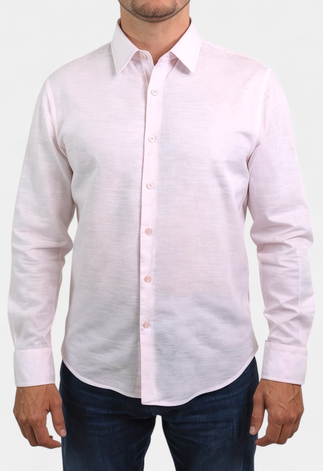 Camisa Areia Branca Yacht Linho Rosa