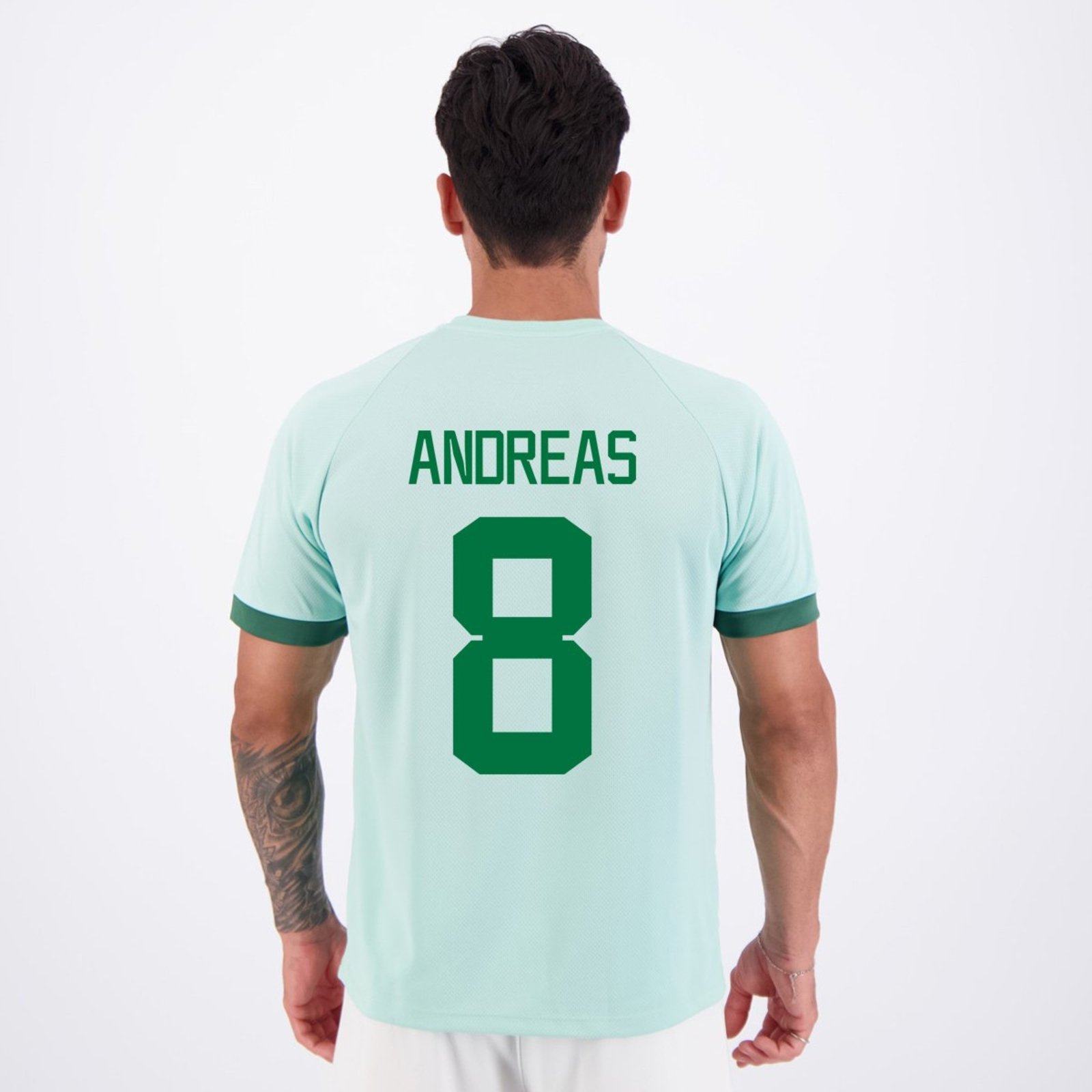 Camisa Palmeiras Dots Verde Clara 8 Andreas Pereira