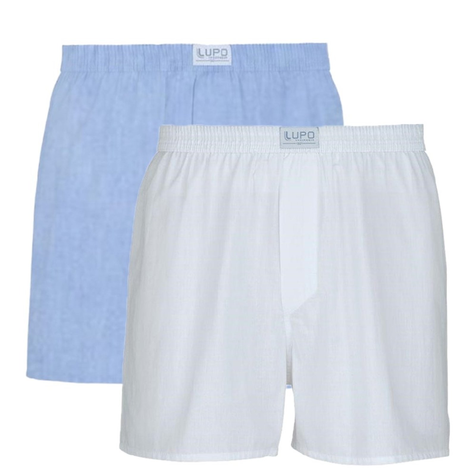 Kit 2 Samba Canção Com Tecido Plano Lupo Masculino Cor: Branco e Azul