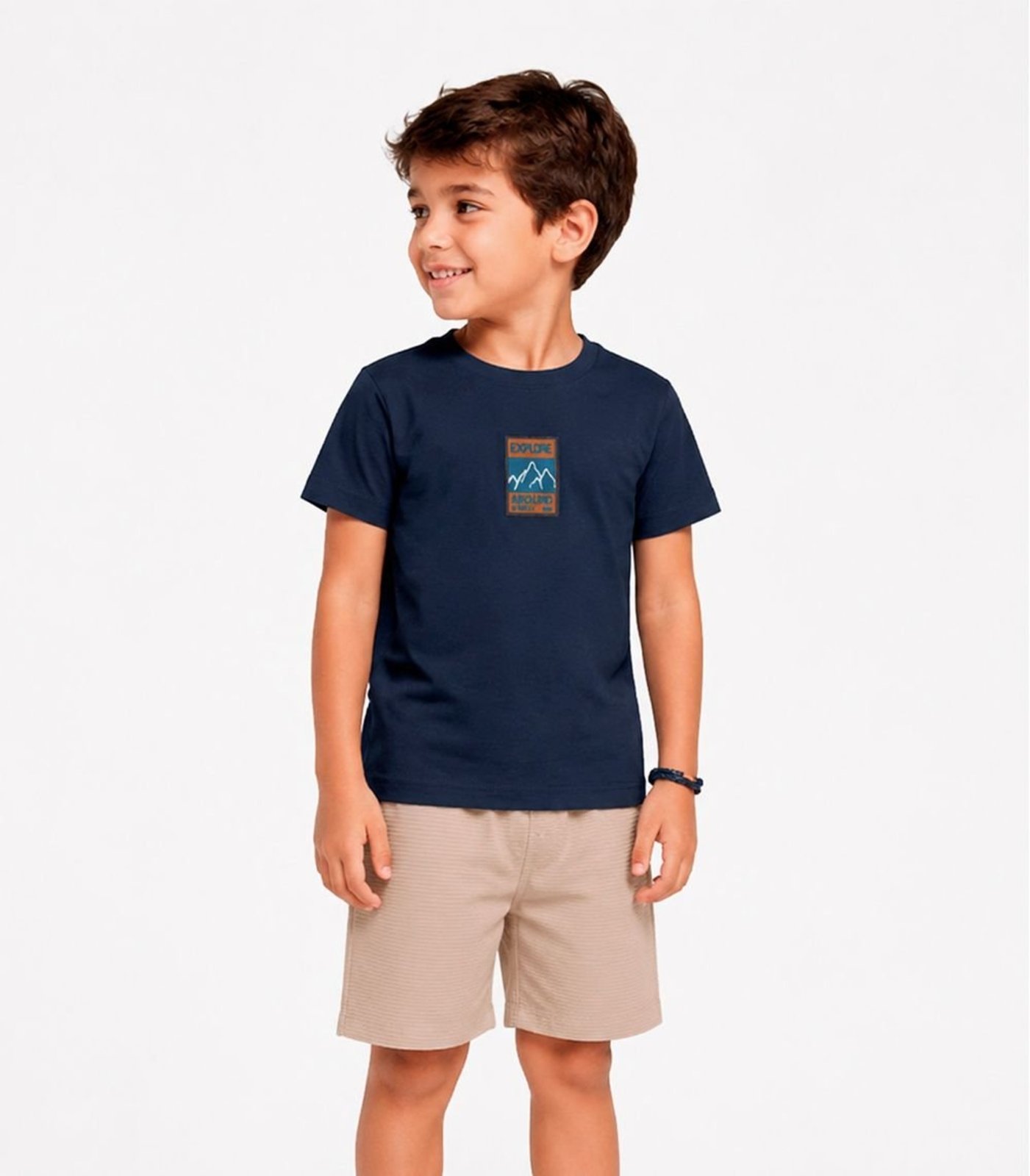Infantil - Conjunto Camiseta E Bermuda Trick Nick Azul
