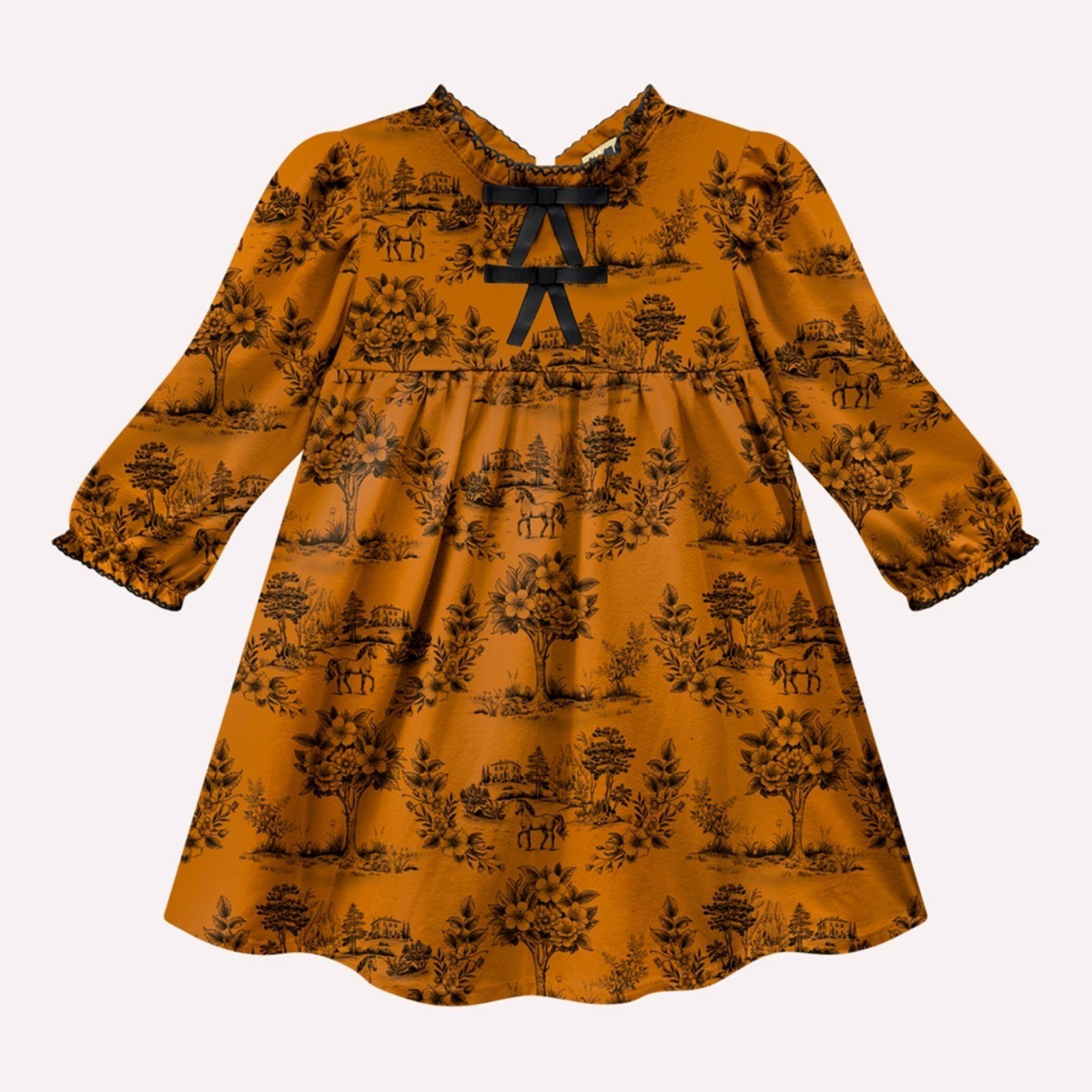 Infantil - Vestido Menina Estampa Milon
