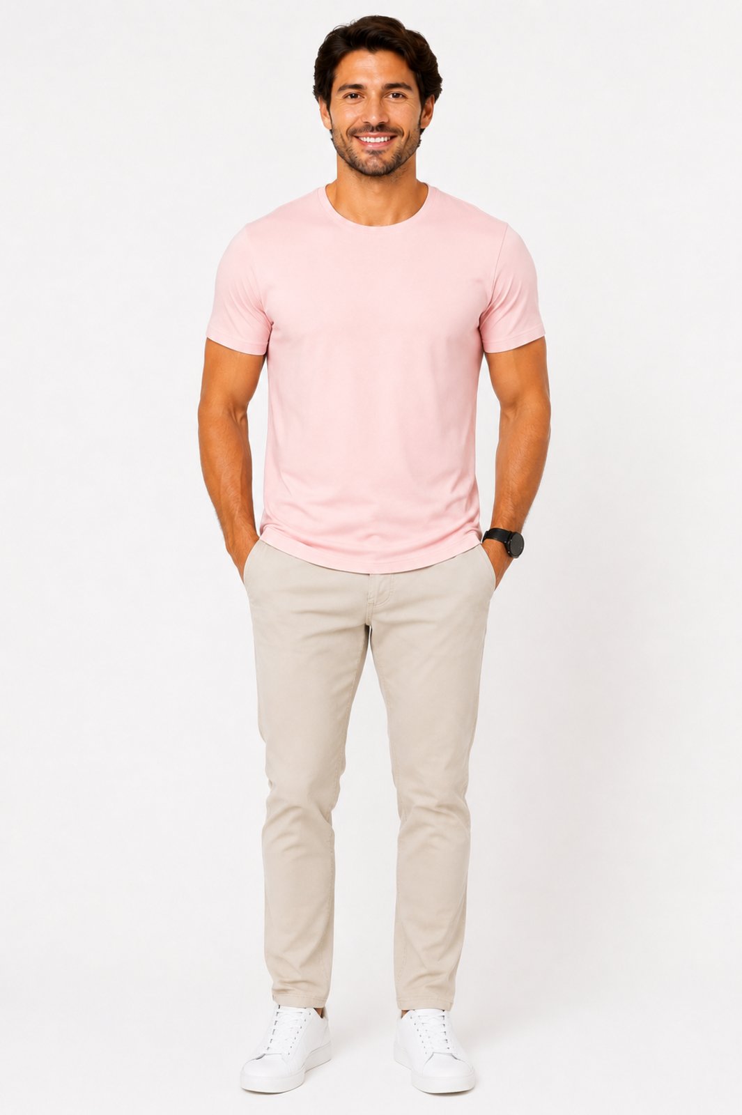 Camisa Slim D Bell Outlet Fashion Rosa