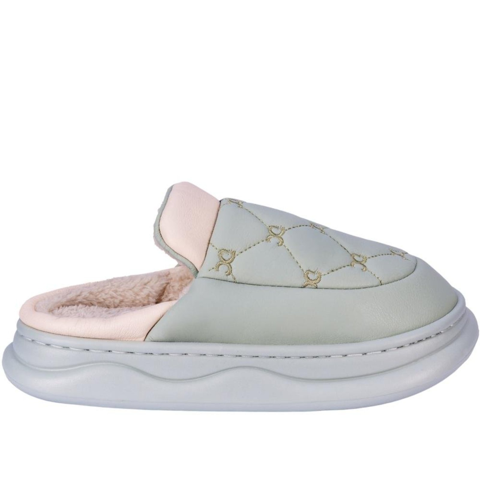 Infantil - Pantufa Feminina com Bordado Zariff 803333 Verde Incolor