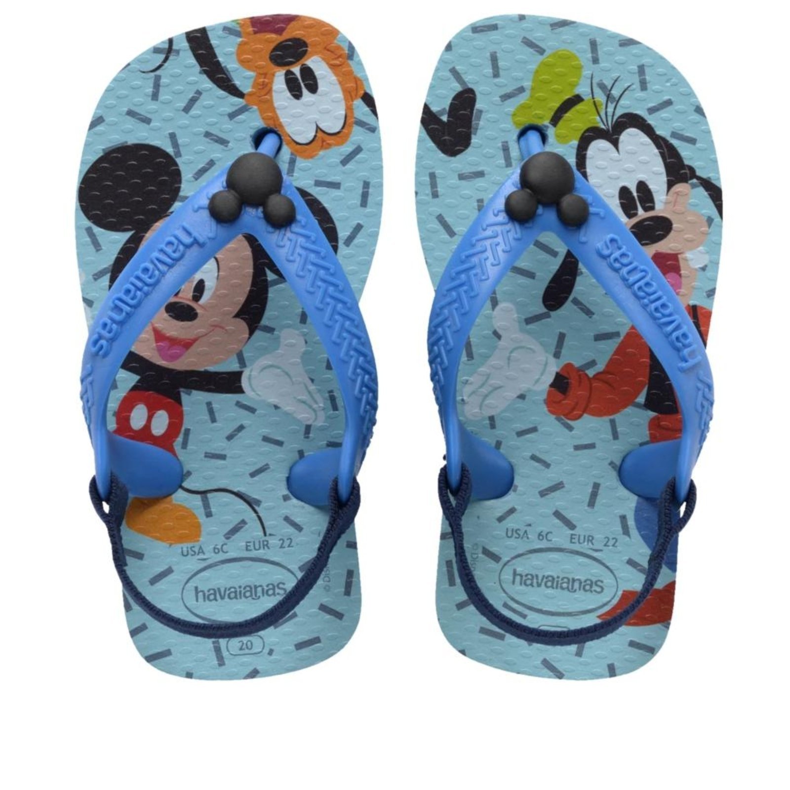 Vista 2 Infantil - Chinelo Havaianas Classics Fc Azul Incolor incolor azul Havaianas incolor azul