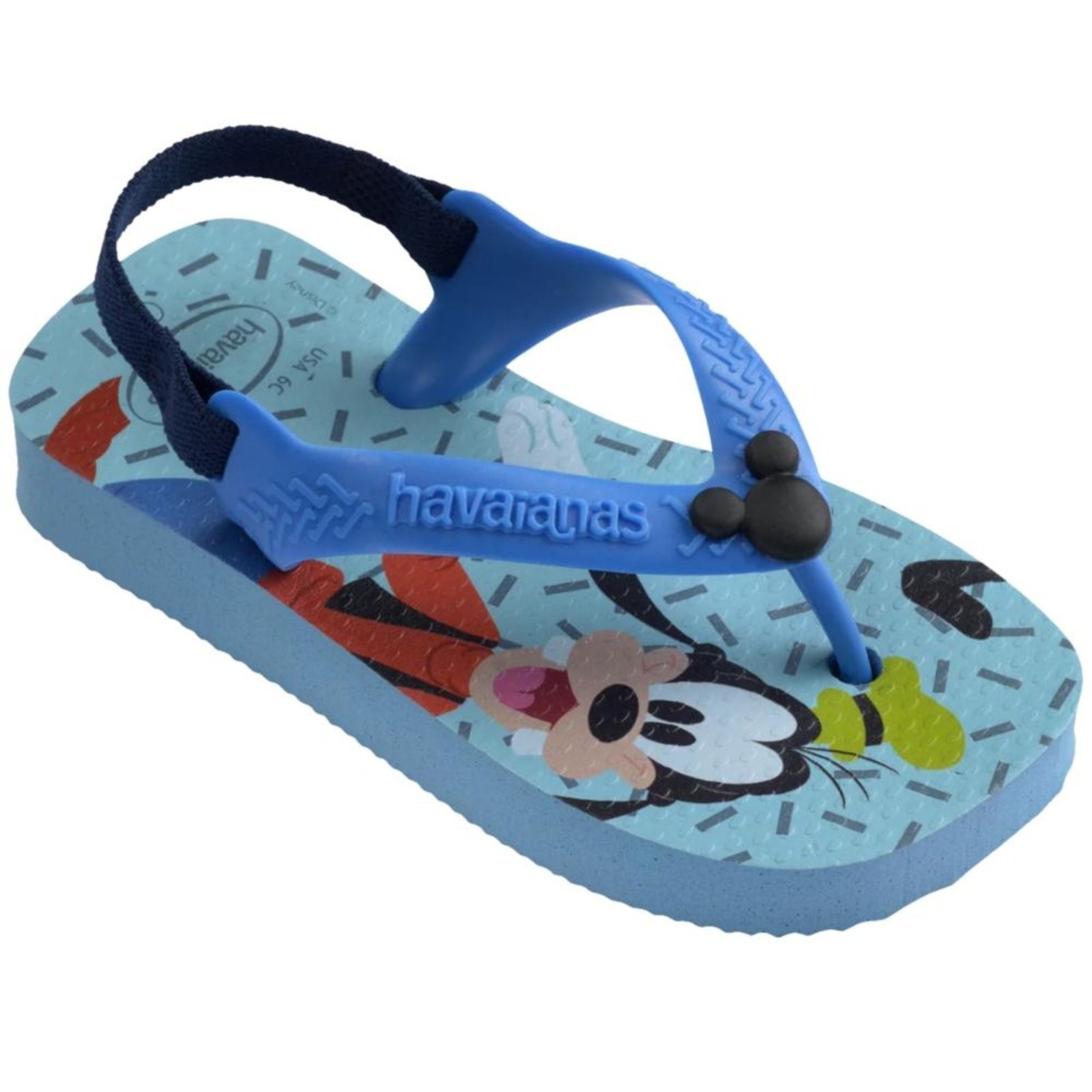 Vista 3 Infantil - Chinelo Havaianas Classics Fc Azul Incolor incolor azul Havaianas incolor azul