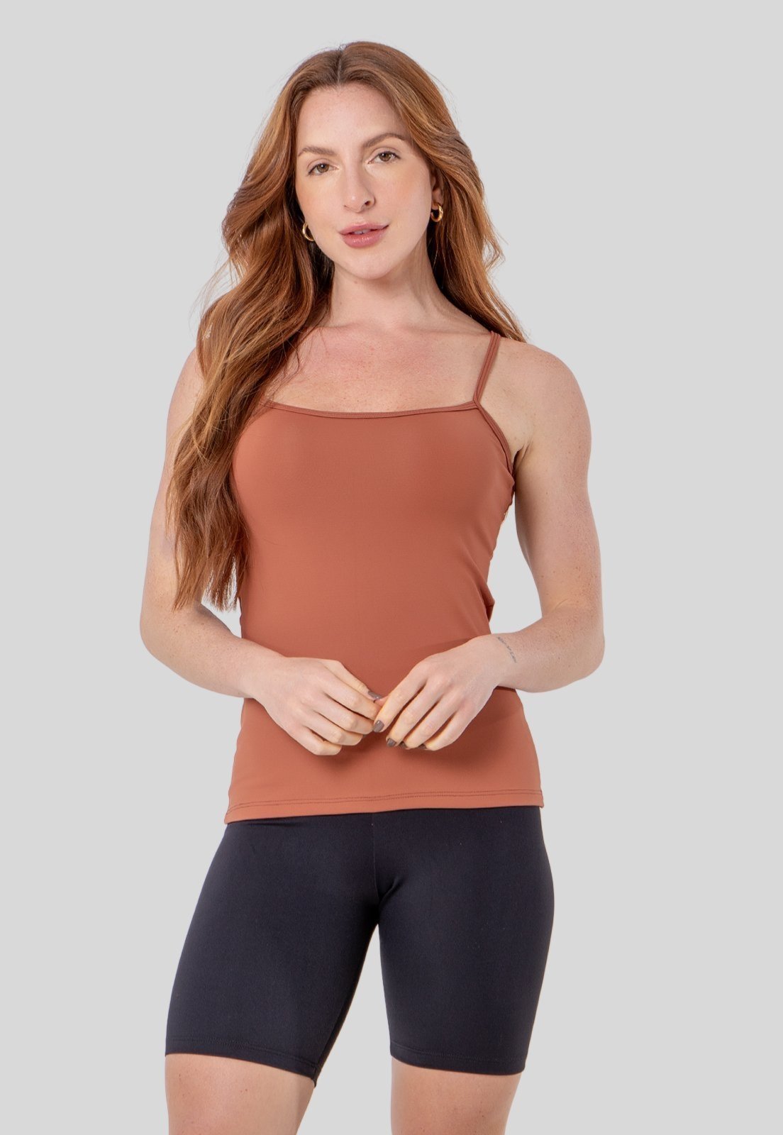 Blusa Feminina Poliamida Alcinha Confortável Para Malhar Regata Feminina