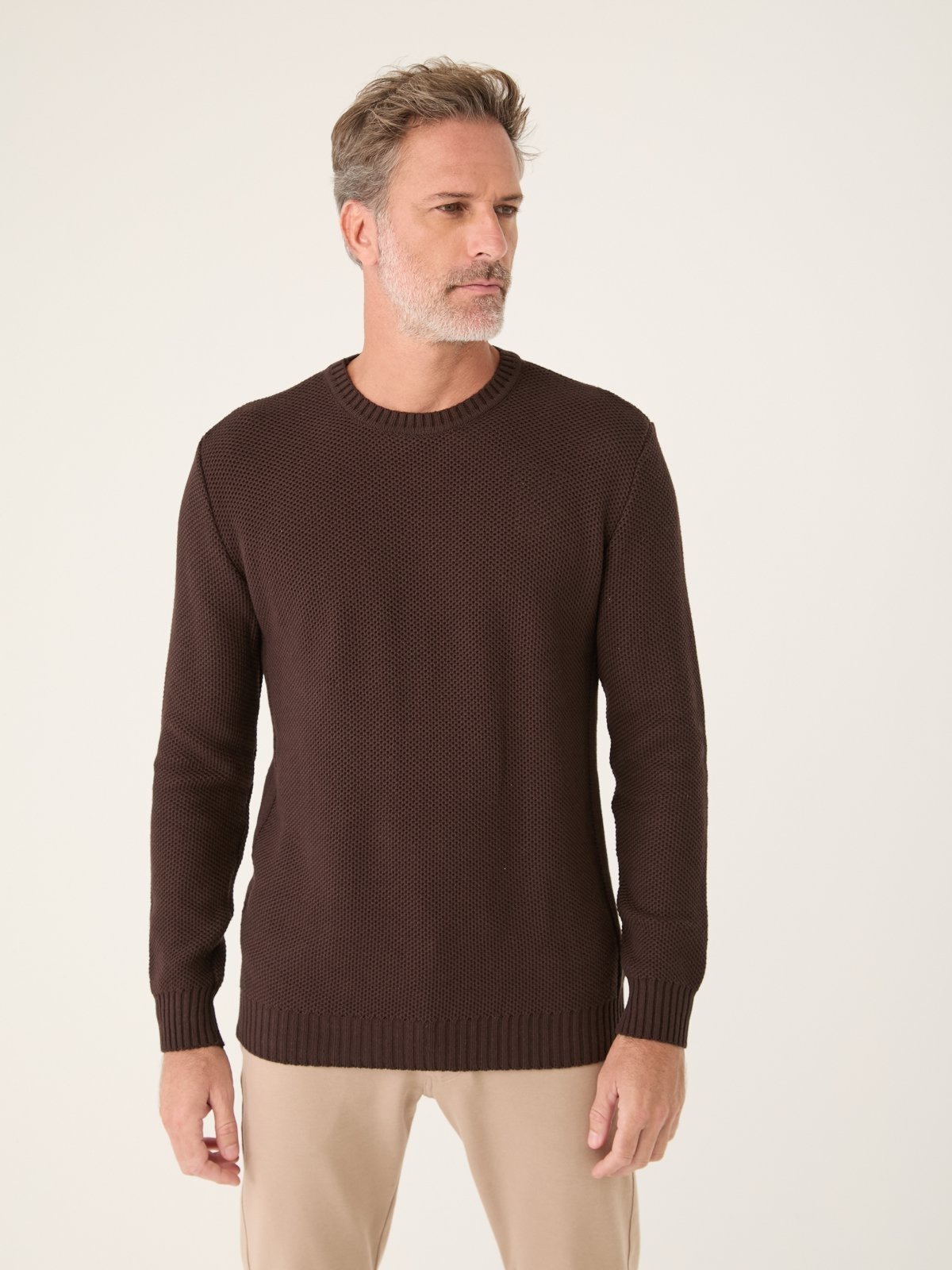 Tricot Colmeia Marrom