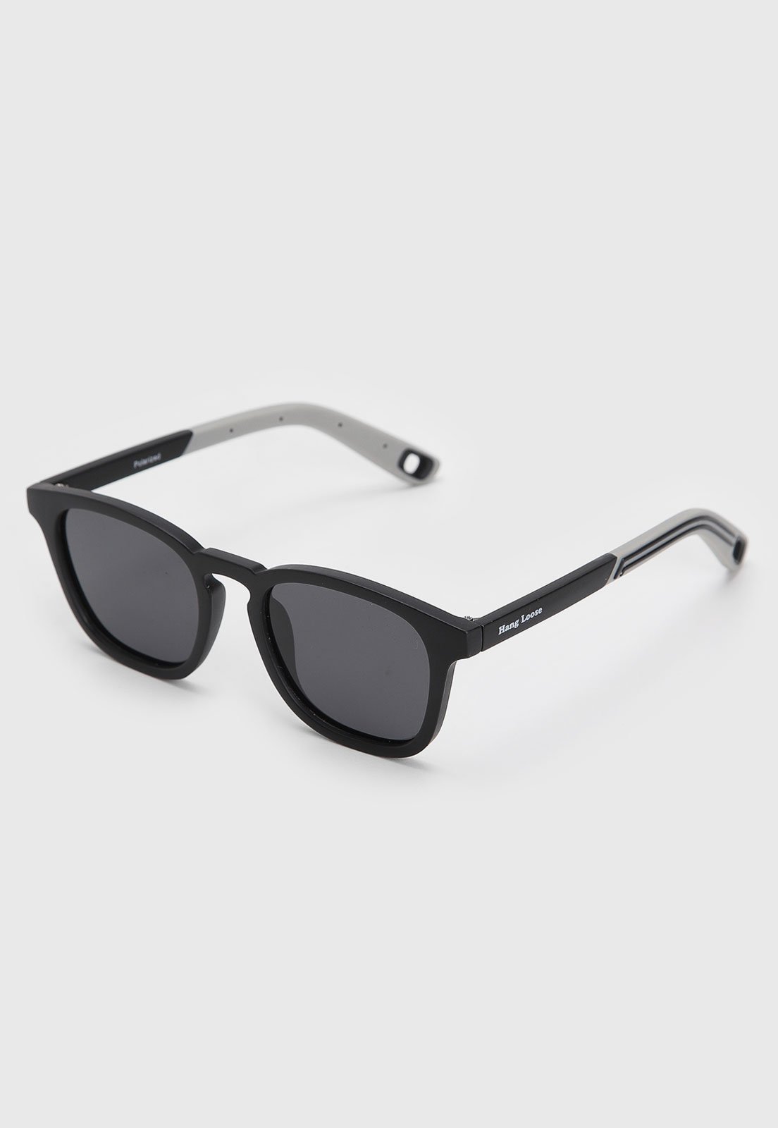 Óculos de Sol Unissex Hang Loose Polarized Hastes Preto e Cinza