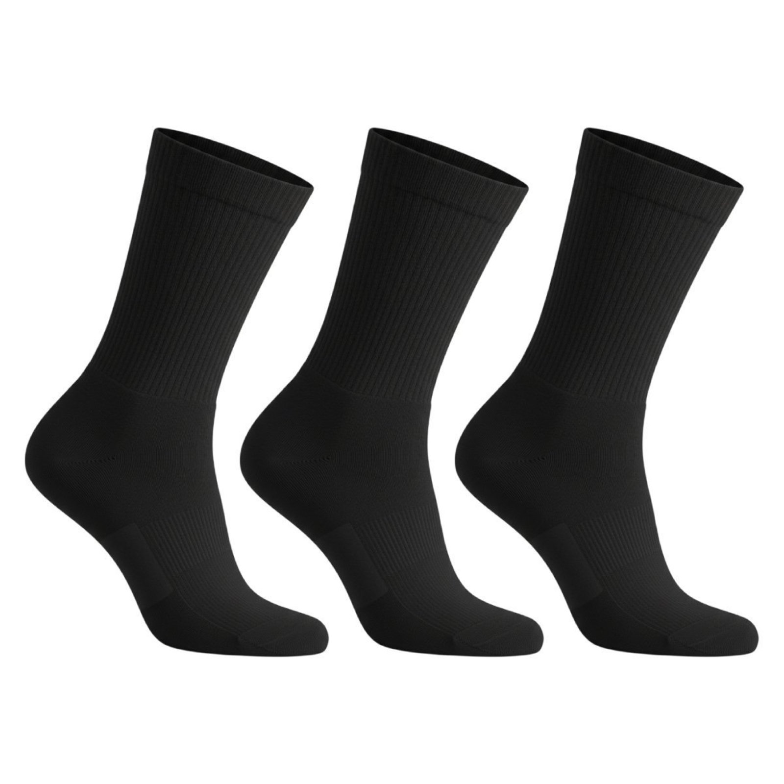 Kit 3 Pares de Meias QLC Sports Cano Médio Preto