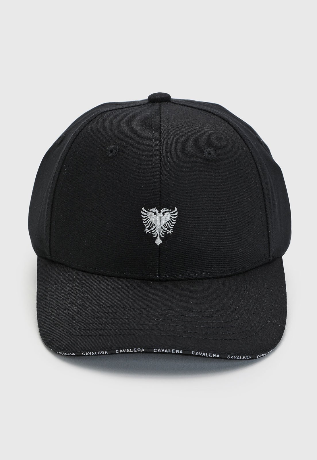 Boné Masculino Cavalera Aba Curva Bordado Preto