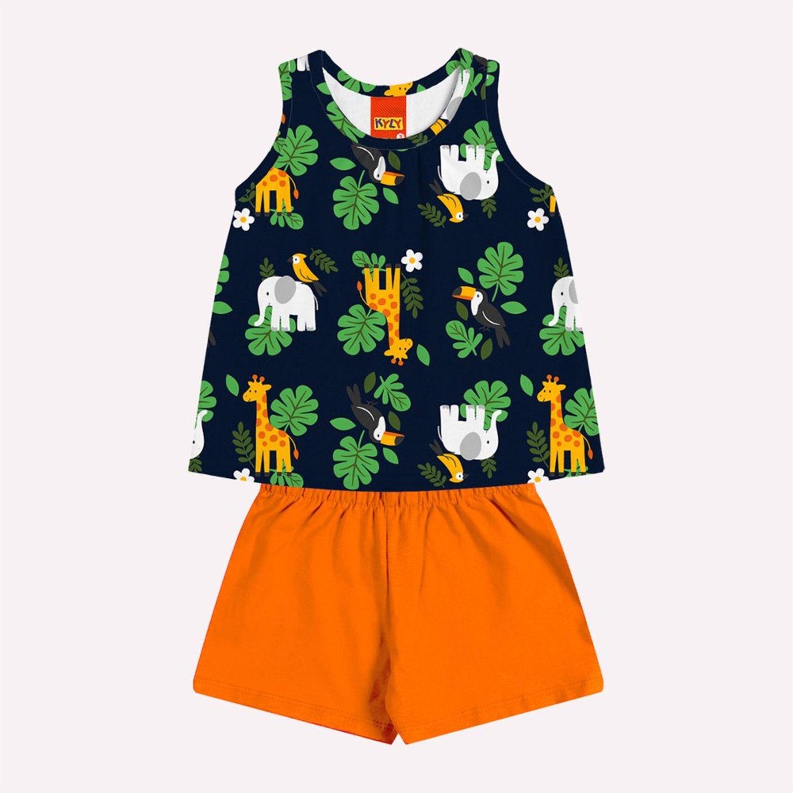 Infantil - Conjunto Menina Estampado Kyly