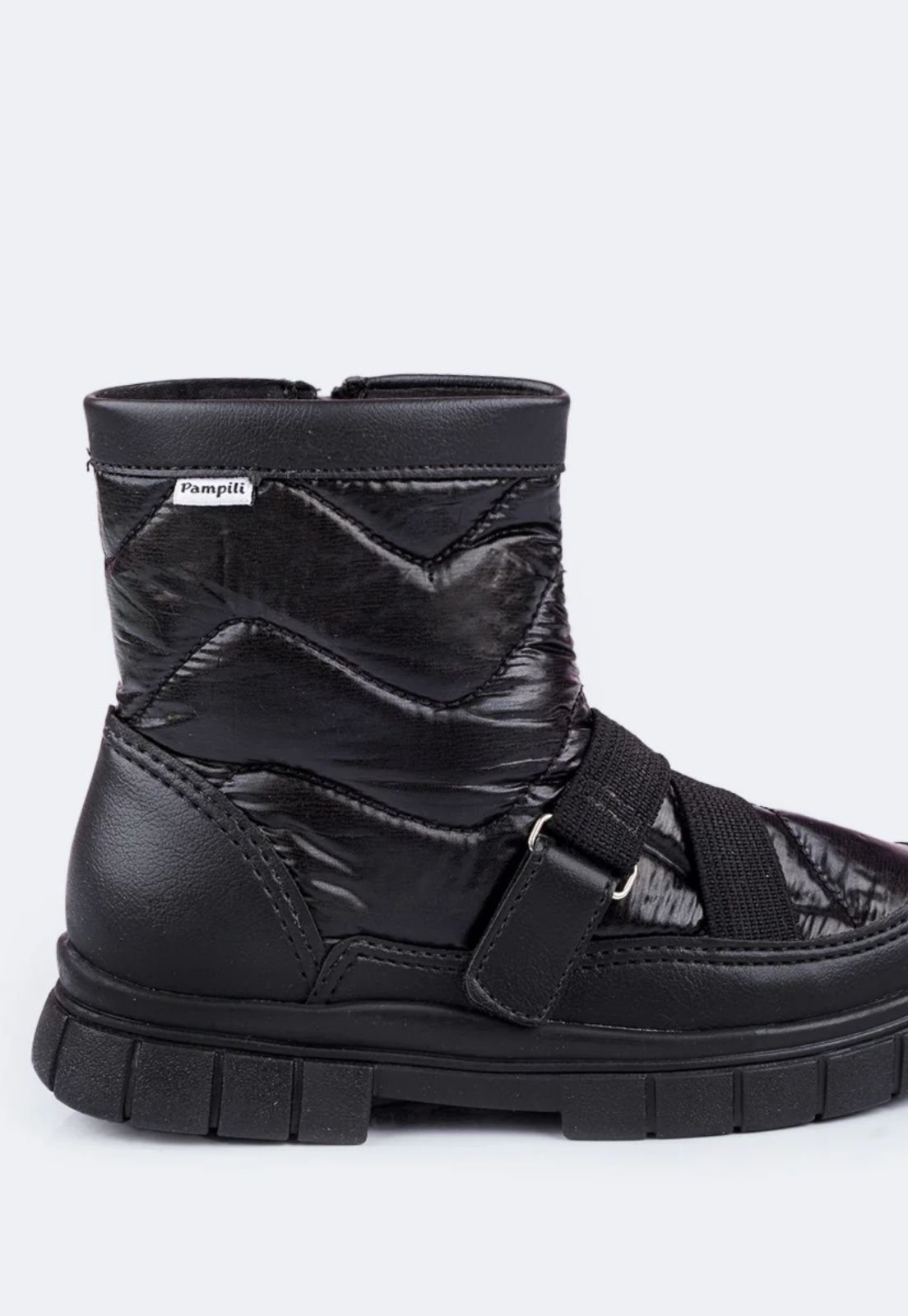 Vista 3 Infantil - Bota Coturno Feminina Lucky Matelassê Preta 25 PKT preto PKT preto