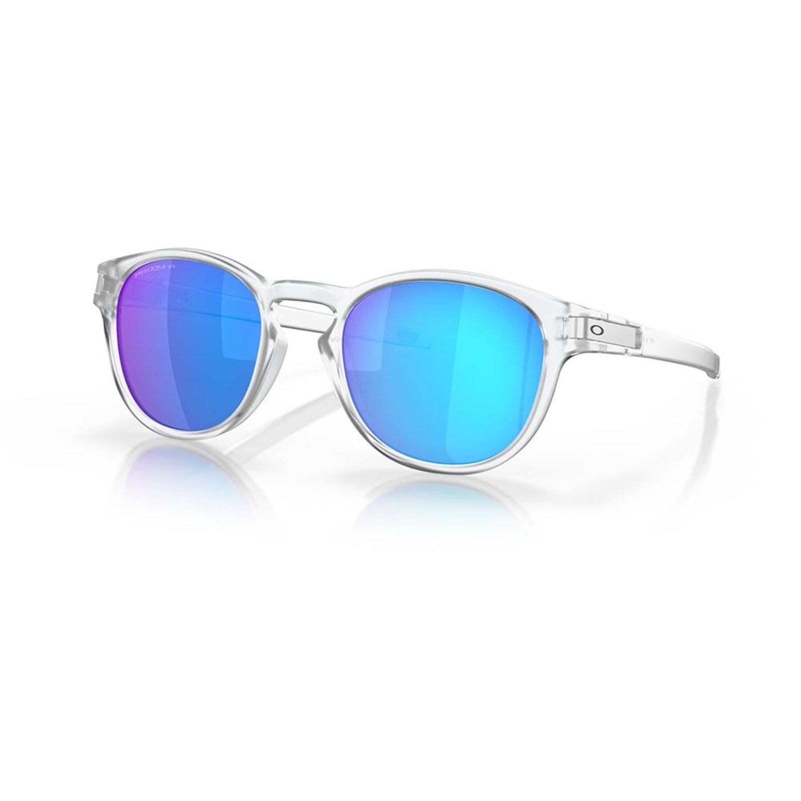 Vista 2 Óculos de Sol Oakley Latch Matte Clear 6553 branco clear branco clear
