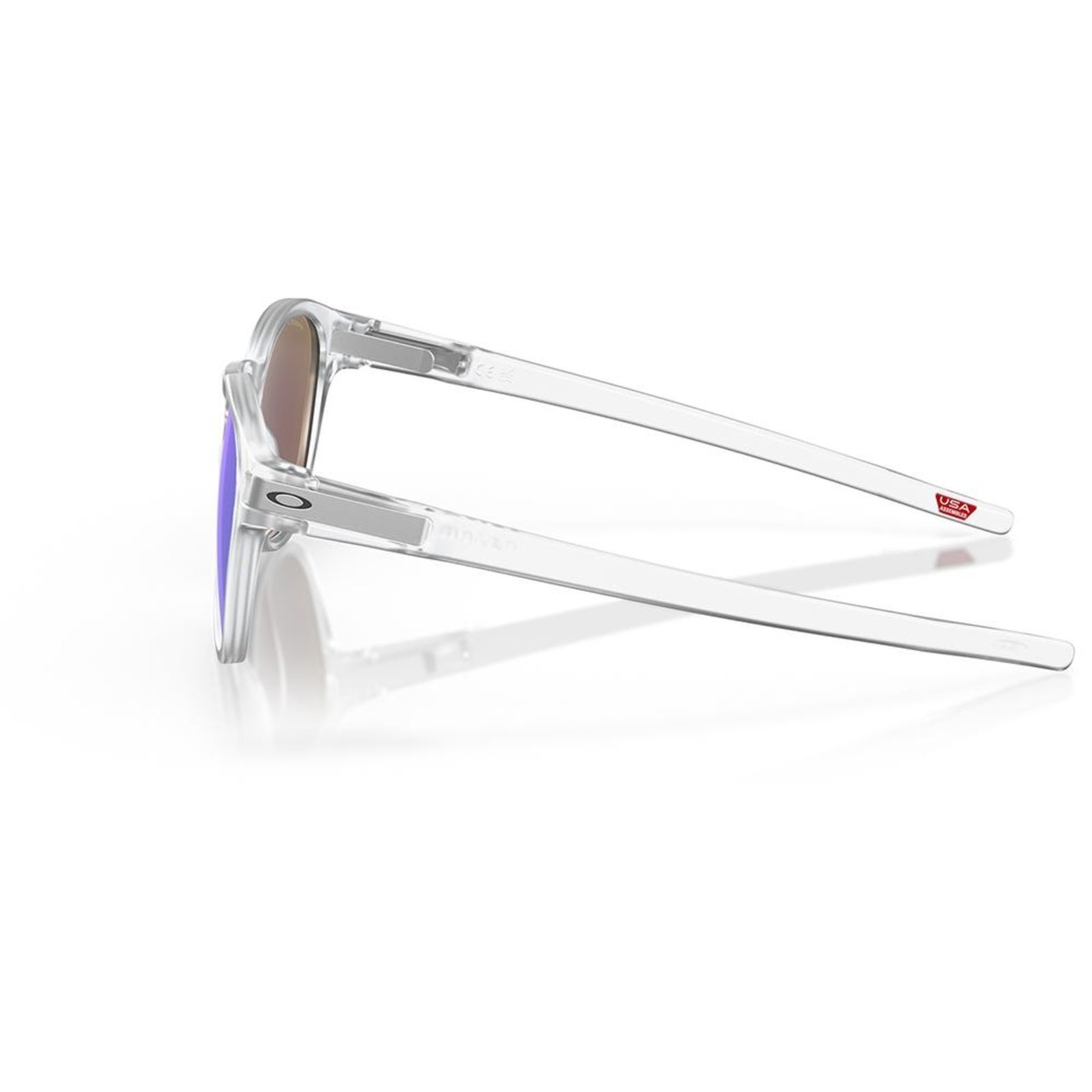 Vista 3 Óculos de Sol Oakley Latch Matte Clear 6553 branco clear branco clear