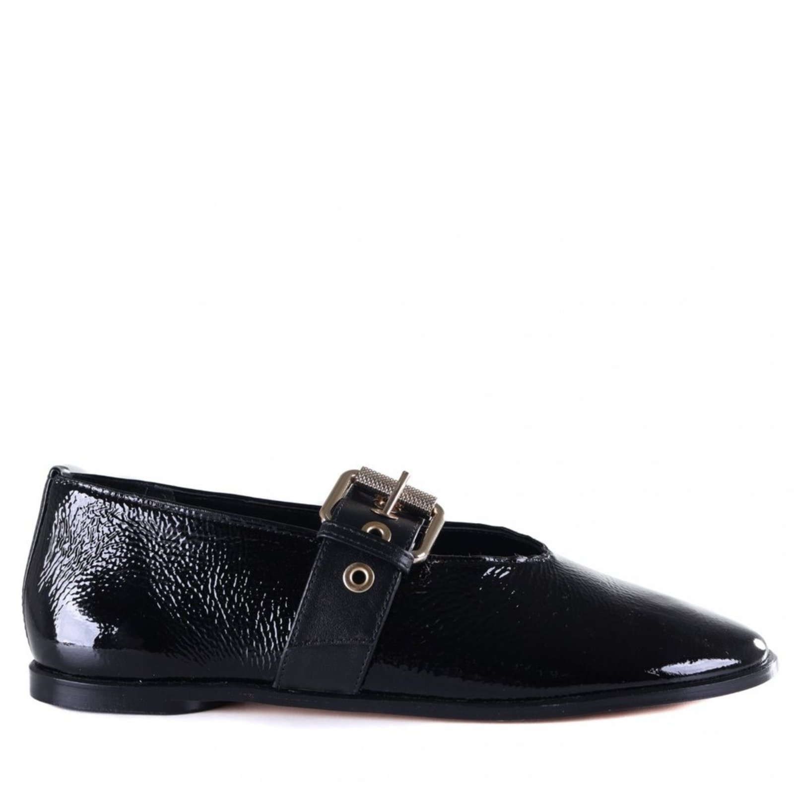Sapatilha Feminina Zariff com Fivela Dourada 7560006 Zariff Preto