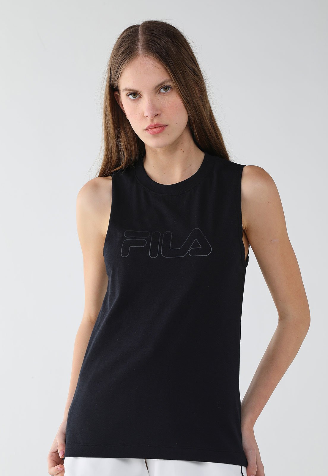 Vista 2 Regata Feminina Fila Basic Regular Outli Preta preto Fila preto