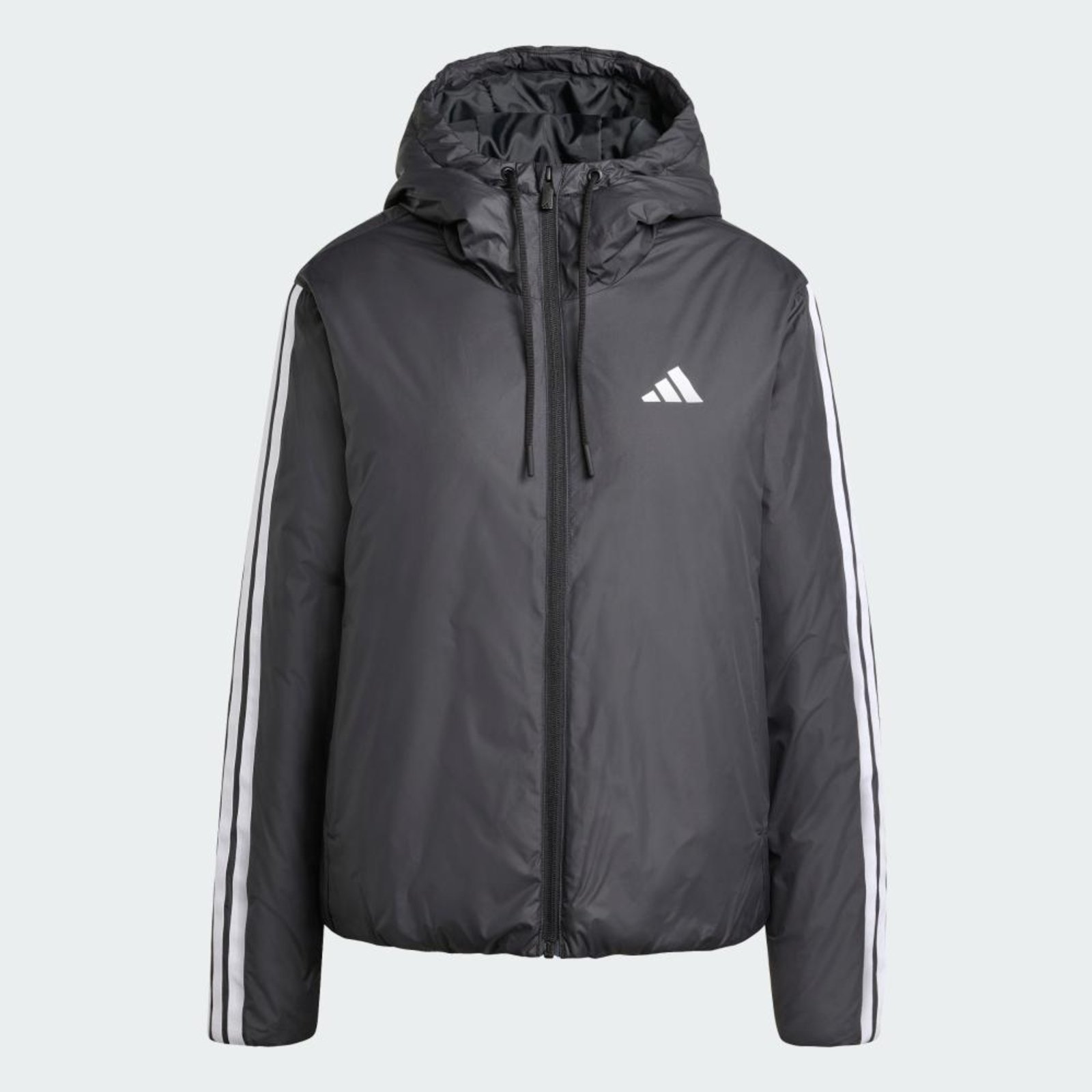 Vista 3 Jaquetas Capuz Isolamento Essentials CLIMAWARM Três Listras adidas Sportswear preto Adidas preto