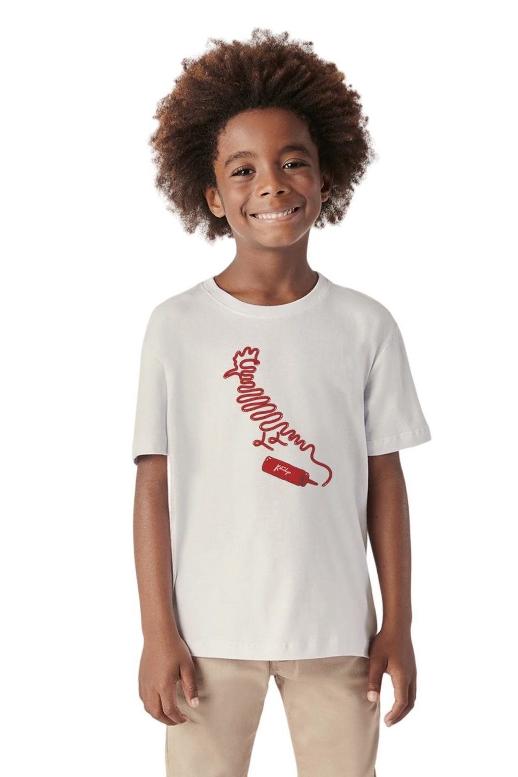 Infantil - Camiseta Estampada Pica Pau Ketchup Reserva Mini Branco