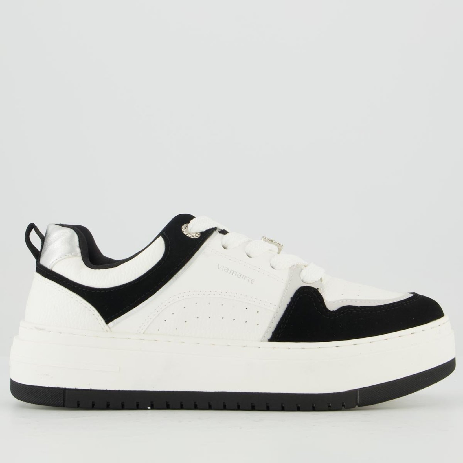Tênis Via Marte V306 Feminino Preto e Branco