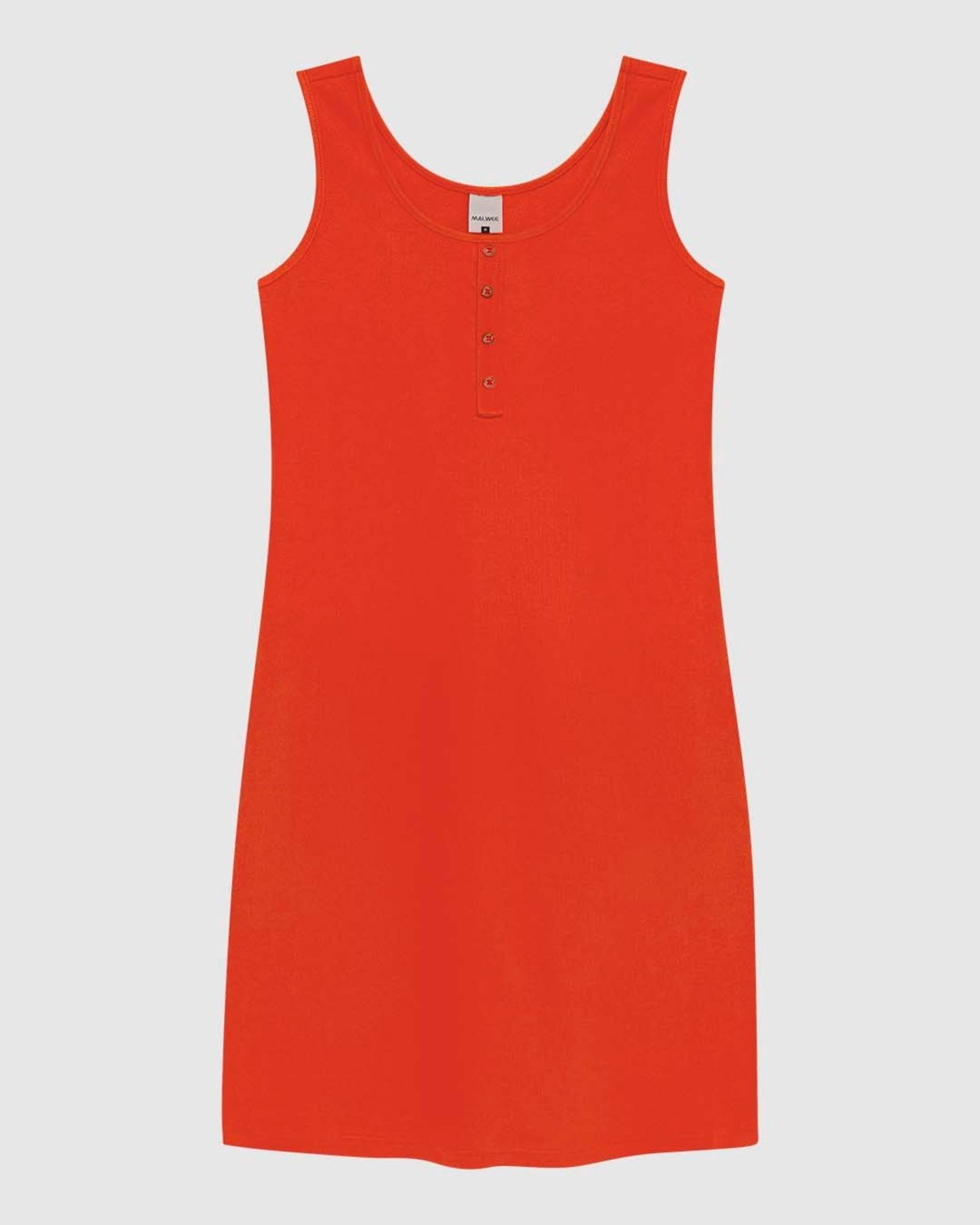 Vestido Feminino Botões Frontais Em Malha Algodão