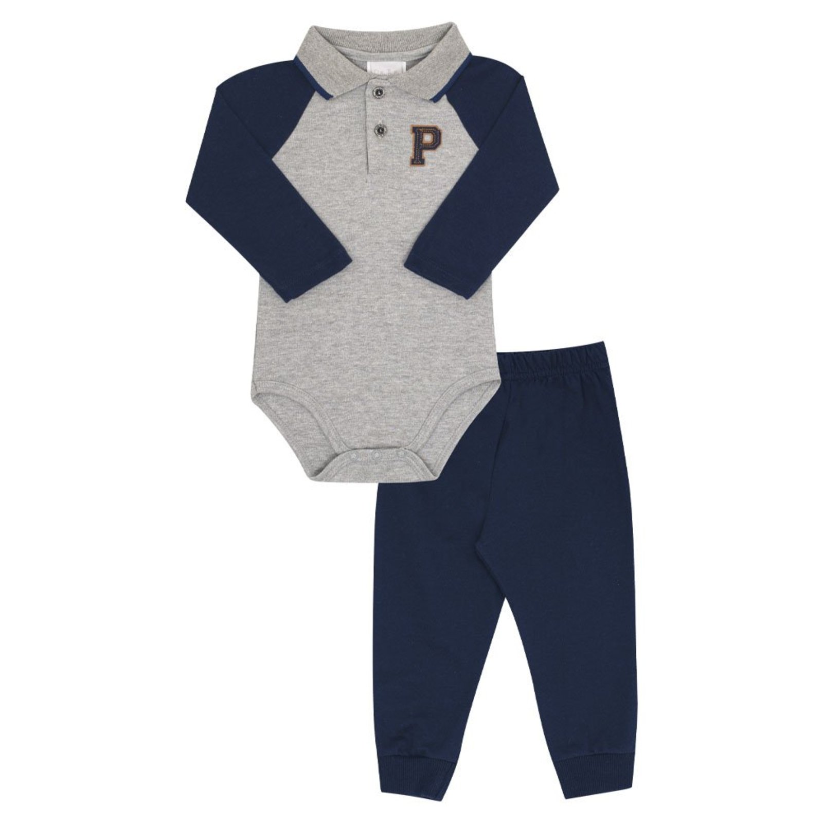 Infantil - Conjunto Menino - Cinza - 52668-567