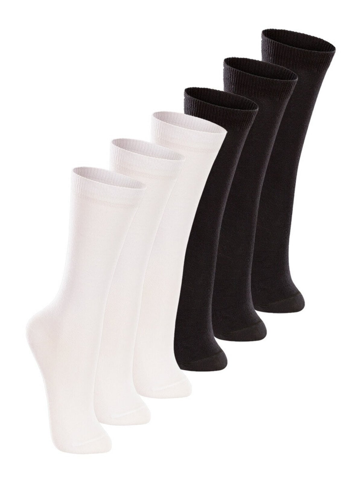 Kit 6 Pares de Meias 3/4 Lupo 2670-047 Branco