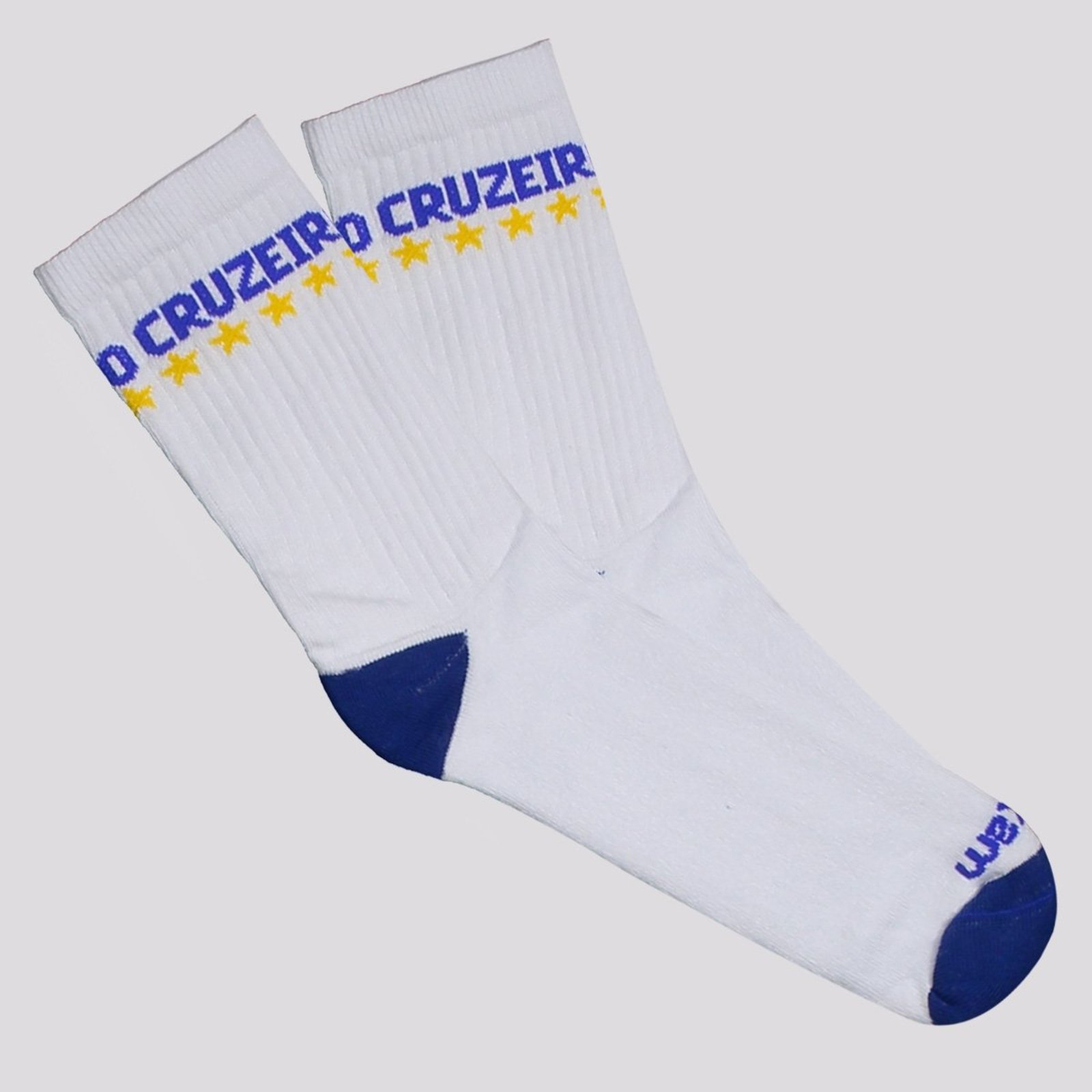 Meia Cruzeiro Esportiva Branca e Azul